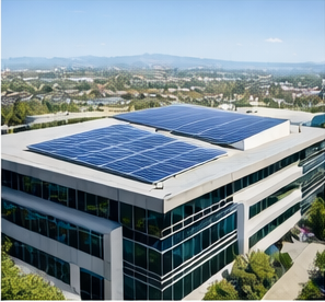 Residential house with solar